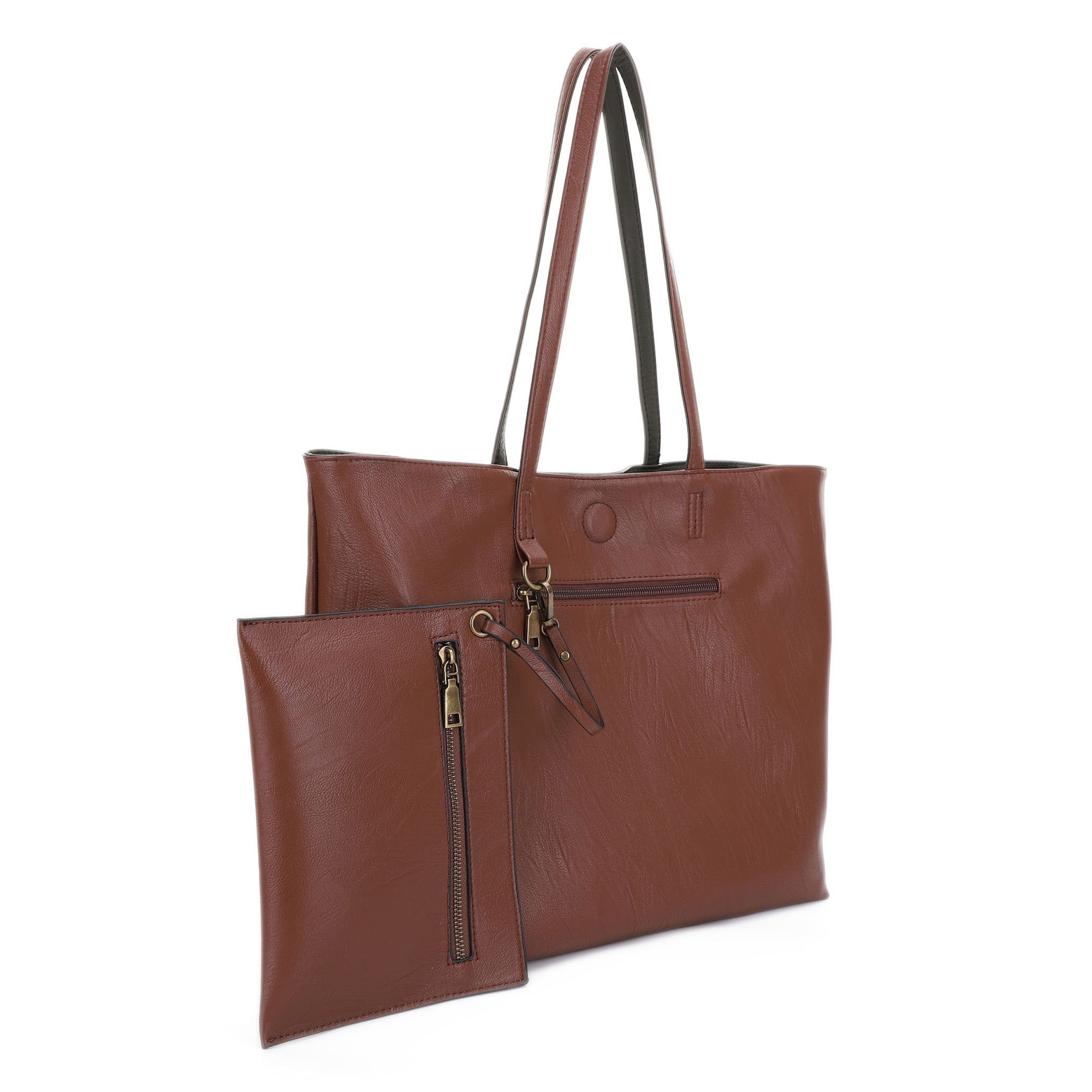 Julie Olive | Tote Bag, reversible + Wristlet
