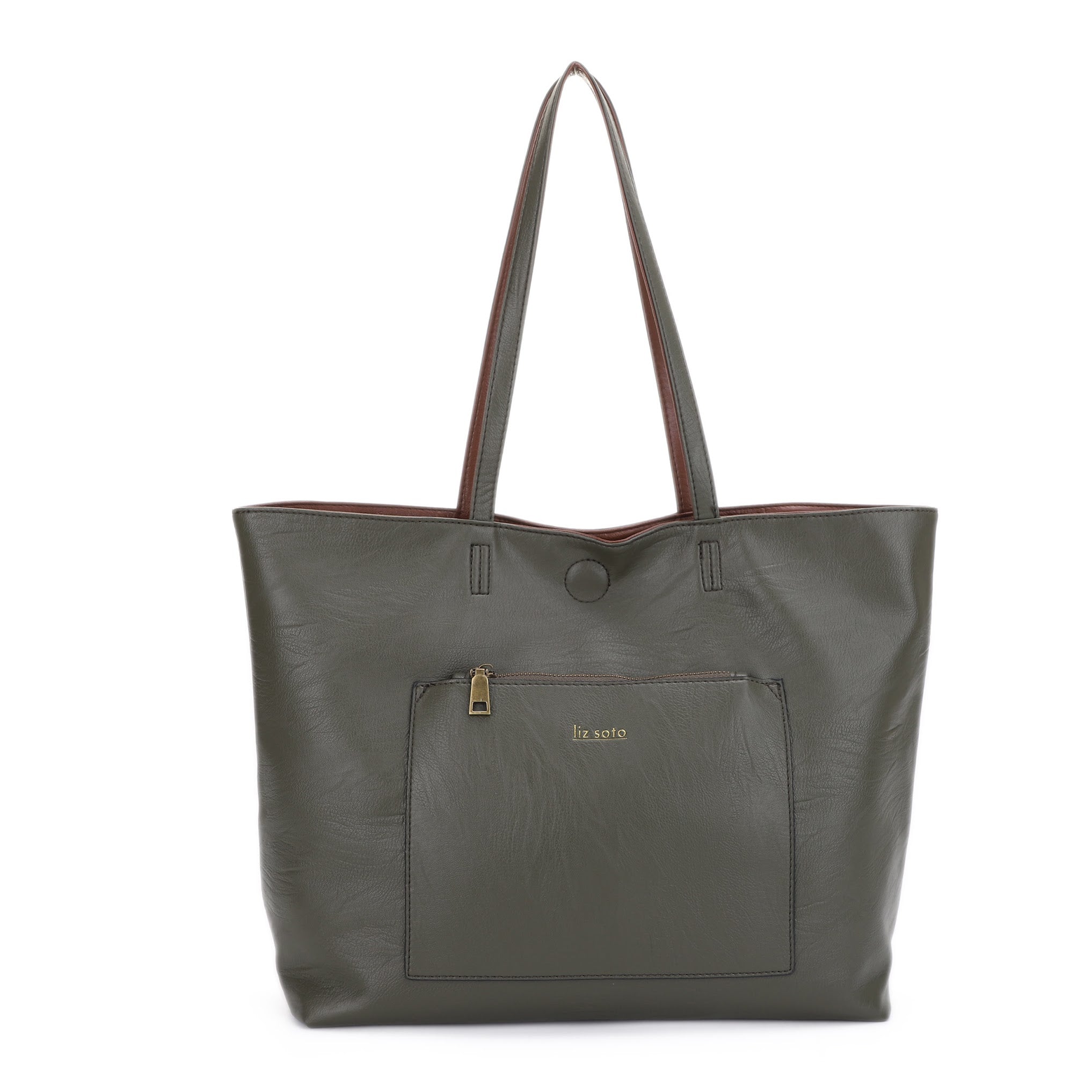 Julie Olive | Tote Bag, reversible + Wristlet