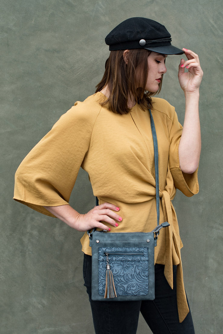 Sara Navy | Crossbody Bag, small