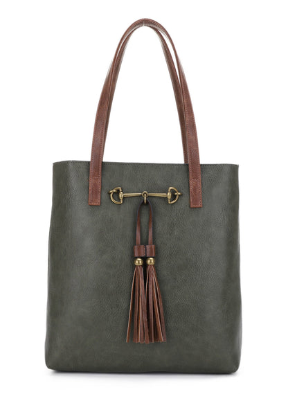 Jane Olive | Tote Bag, 2 in 1 Horsebit