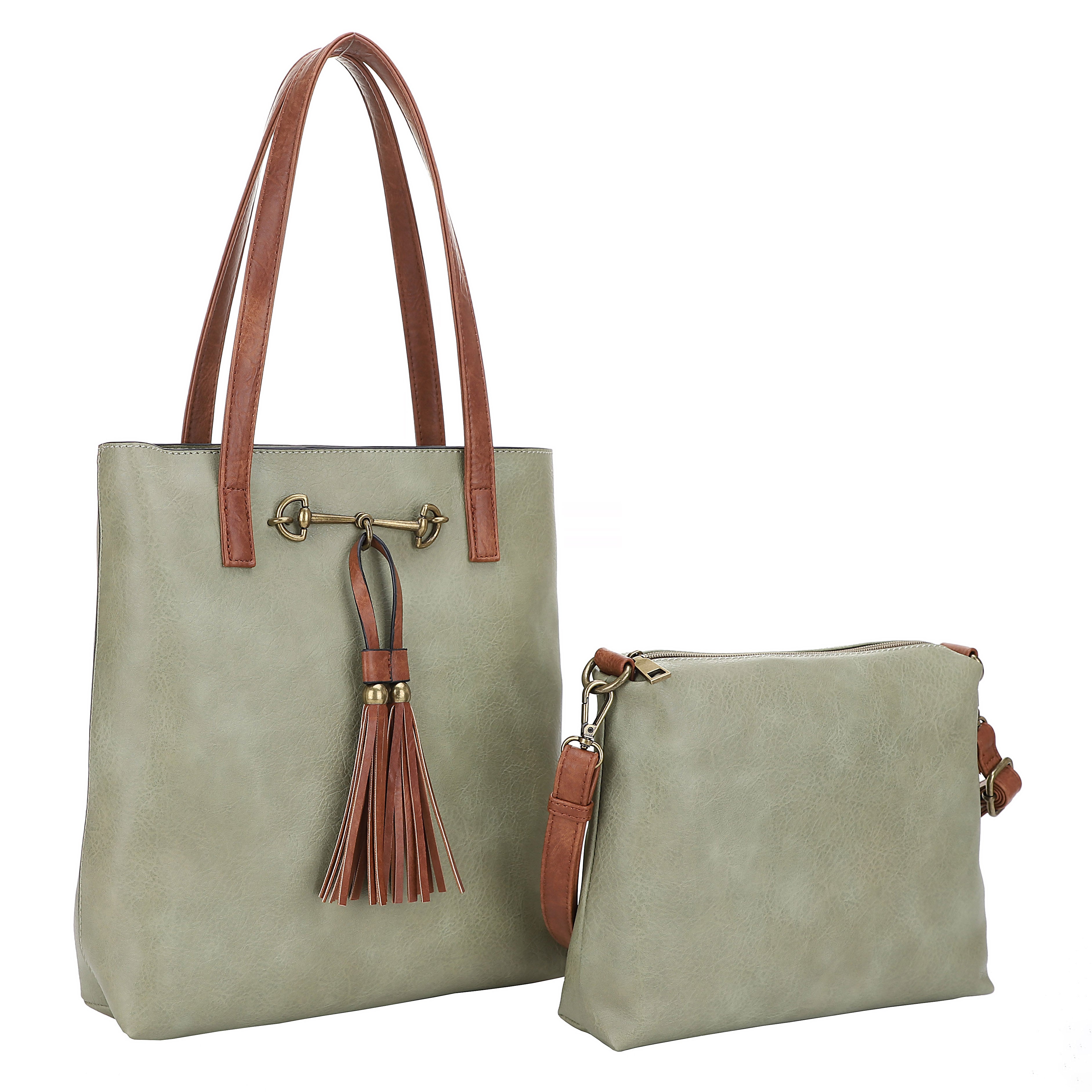 Jane Sage | Tote Bag, 2 in 1 Horsebit