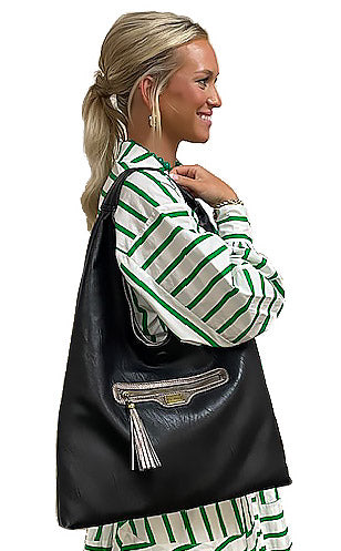 Tess Plum + Olive | Reversible Hobo Bag