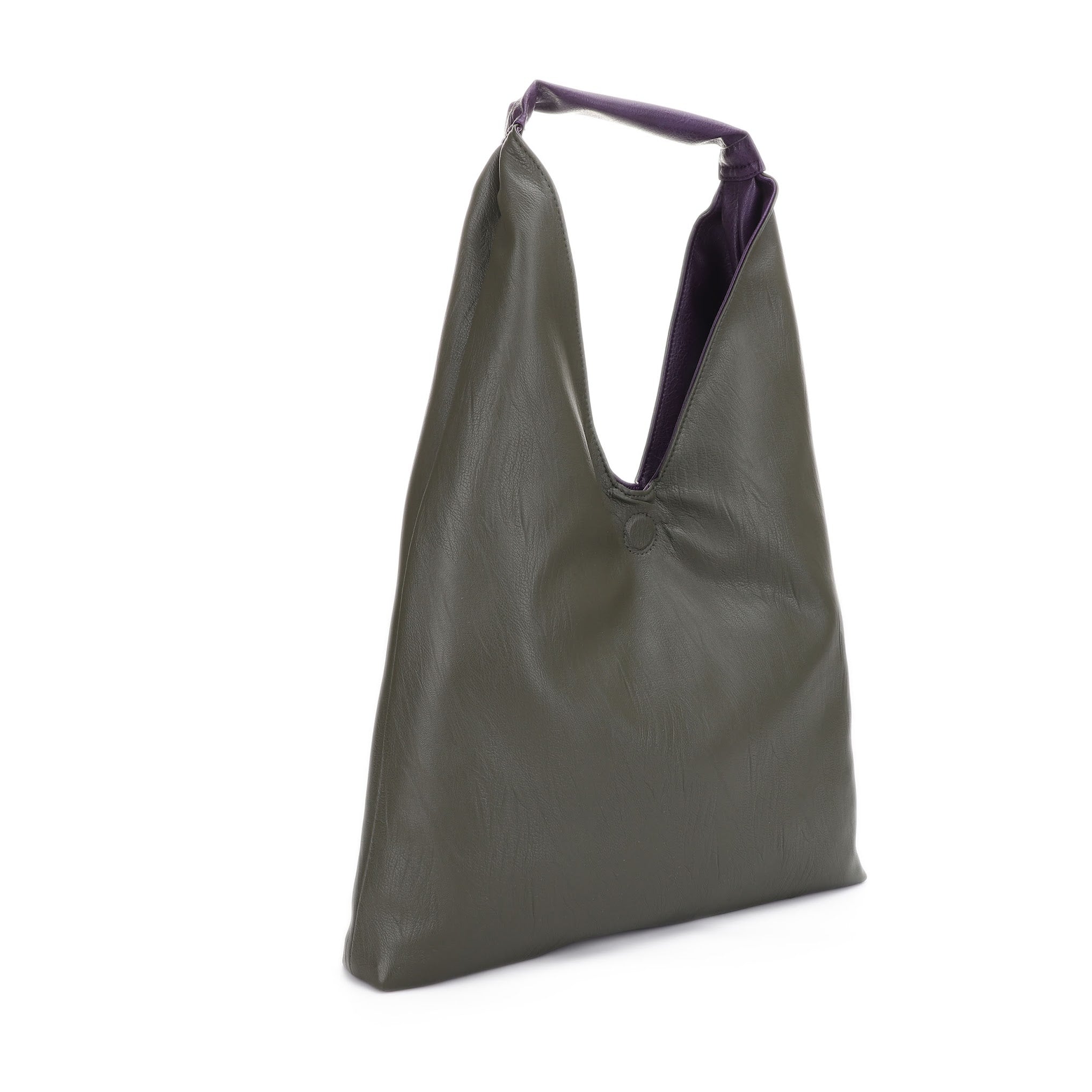 Tess Plum + Olive | Reversible Hobo Bag