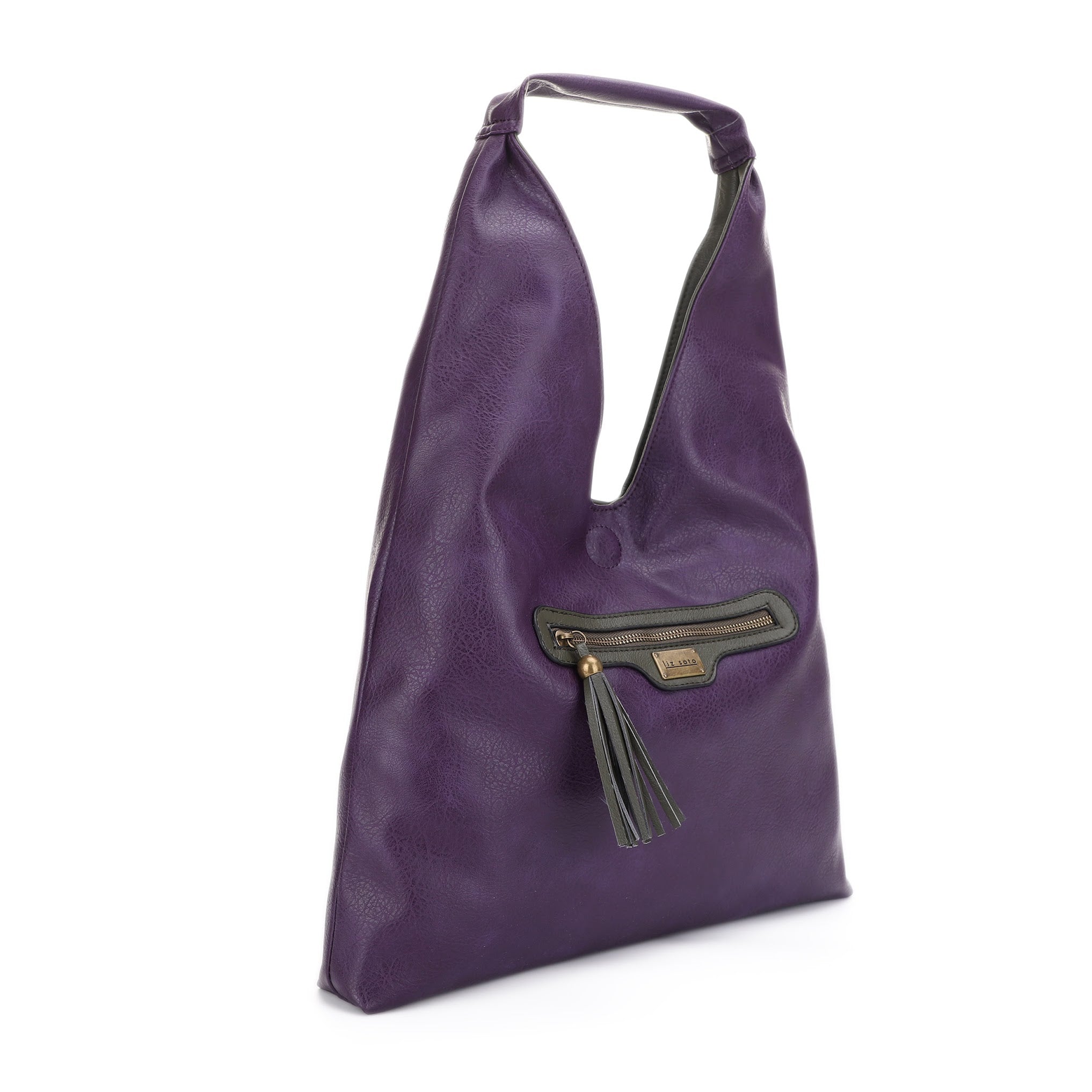 Tess Plum + Olive | Reversible Hobo Bag