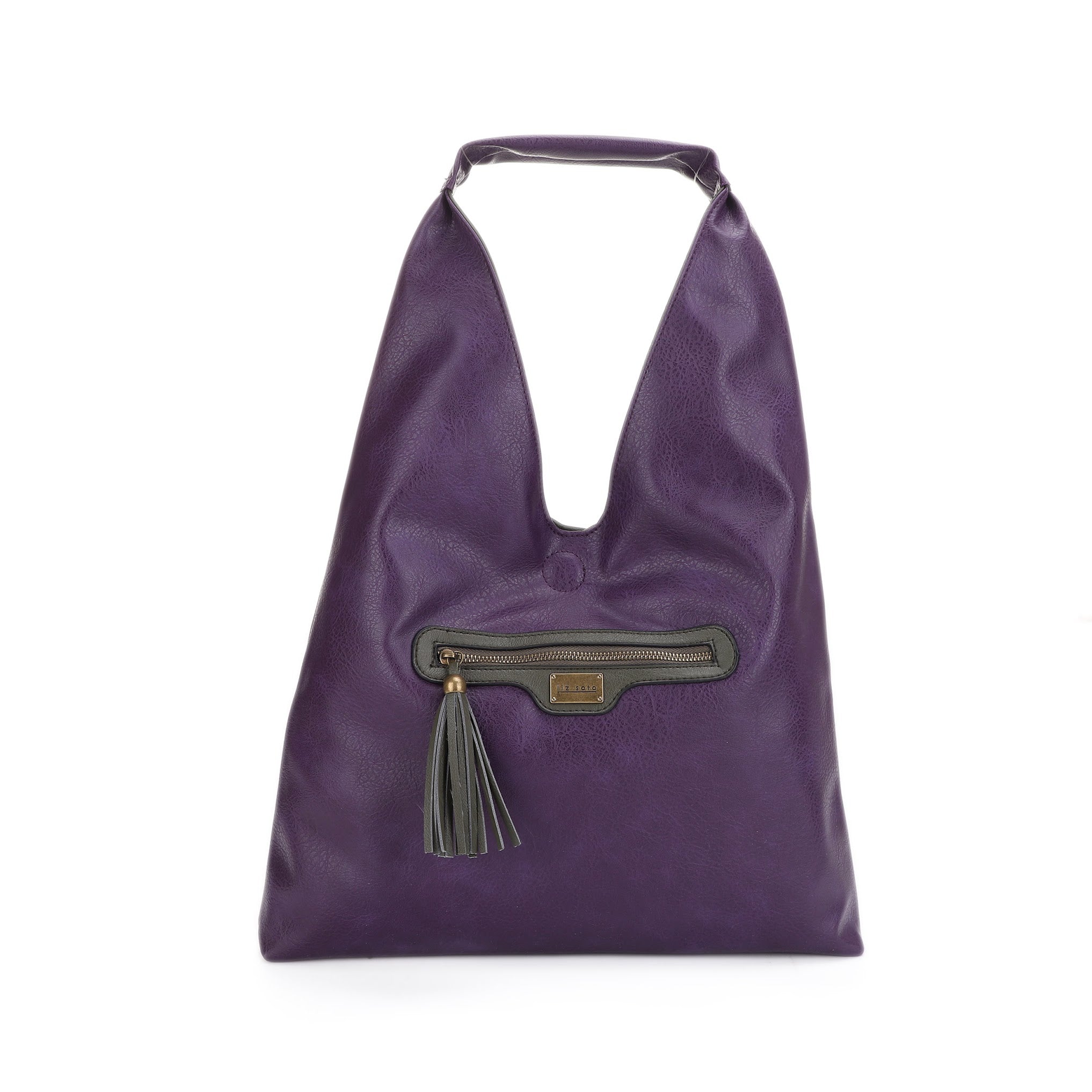 Tess Plum + Olive | Reversible Hobo Bag