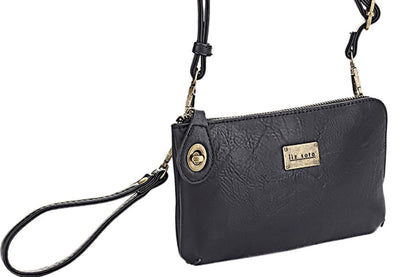 Tina Black | Crossbody Bag + Wristlet