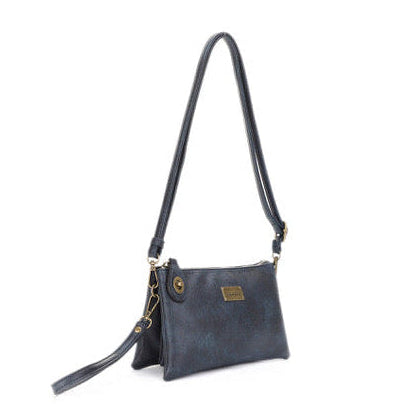 Ella Indigo | Crossbody Bag + Wristlet