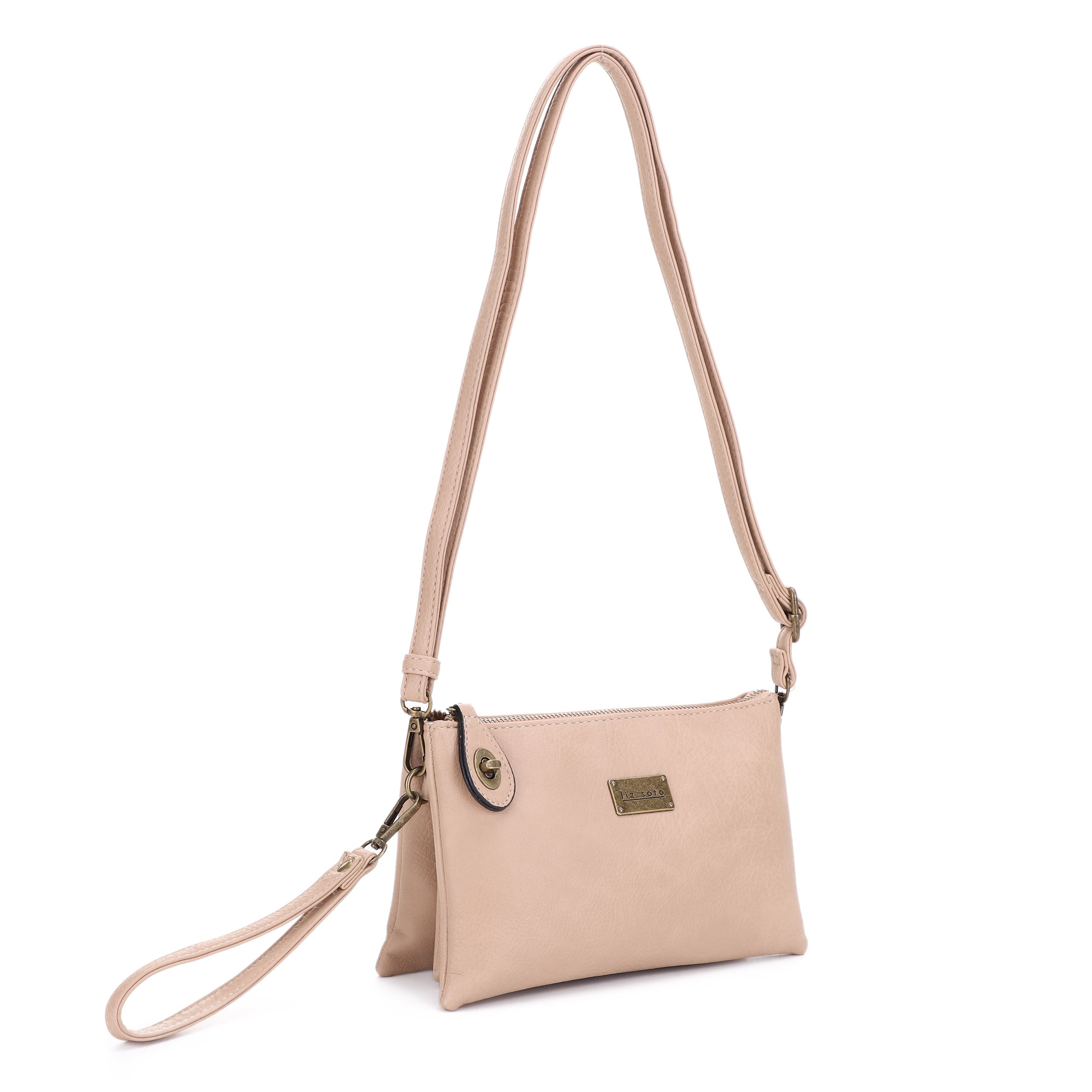 Ella Almond | Crossbody Bag + Wristlet
