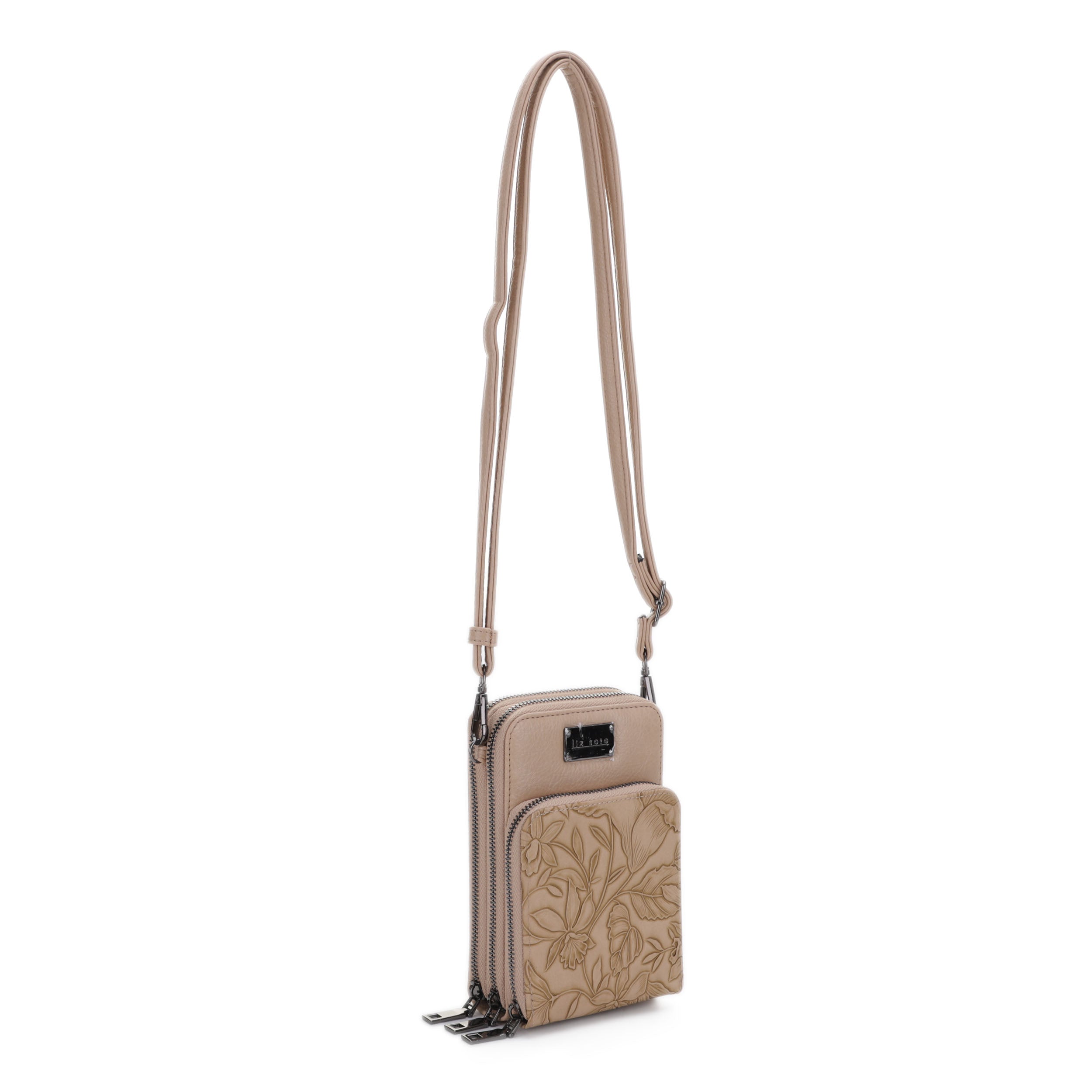 Gina Almond | 3-Zip Crossbody Bag