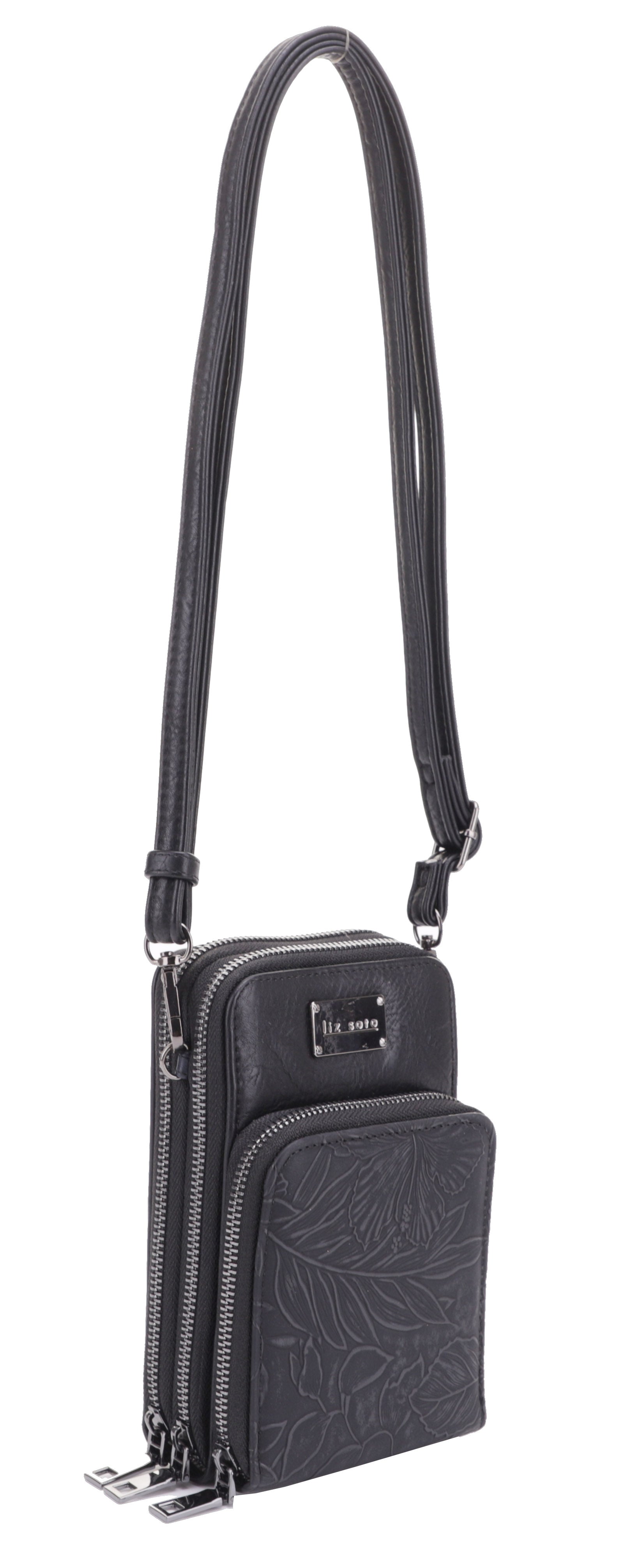 Gina Black | 3-Zip Crossbody Bag