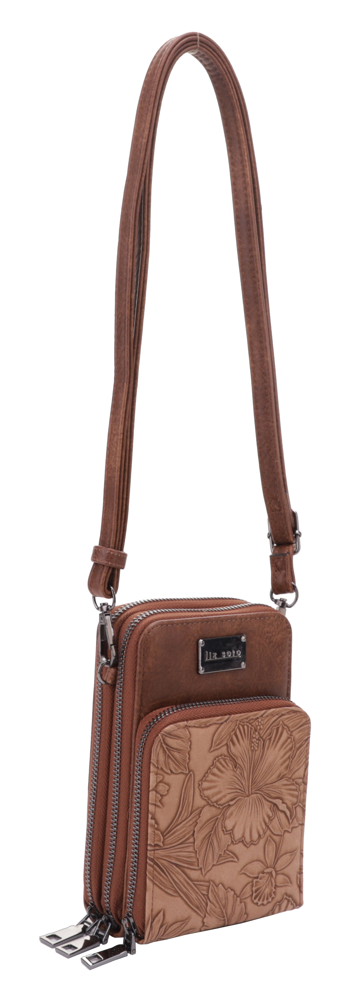 Gina Brown | 3-Zip Crossbody Bag