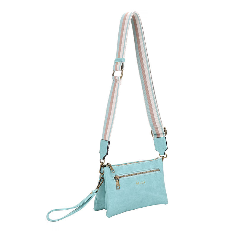 Chloe Turquoise | Crossbody, woven strap