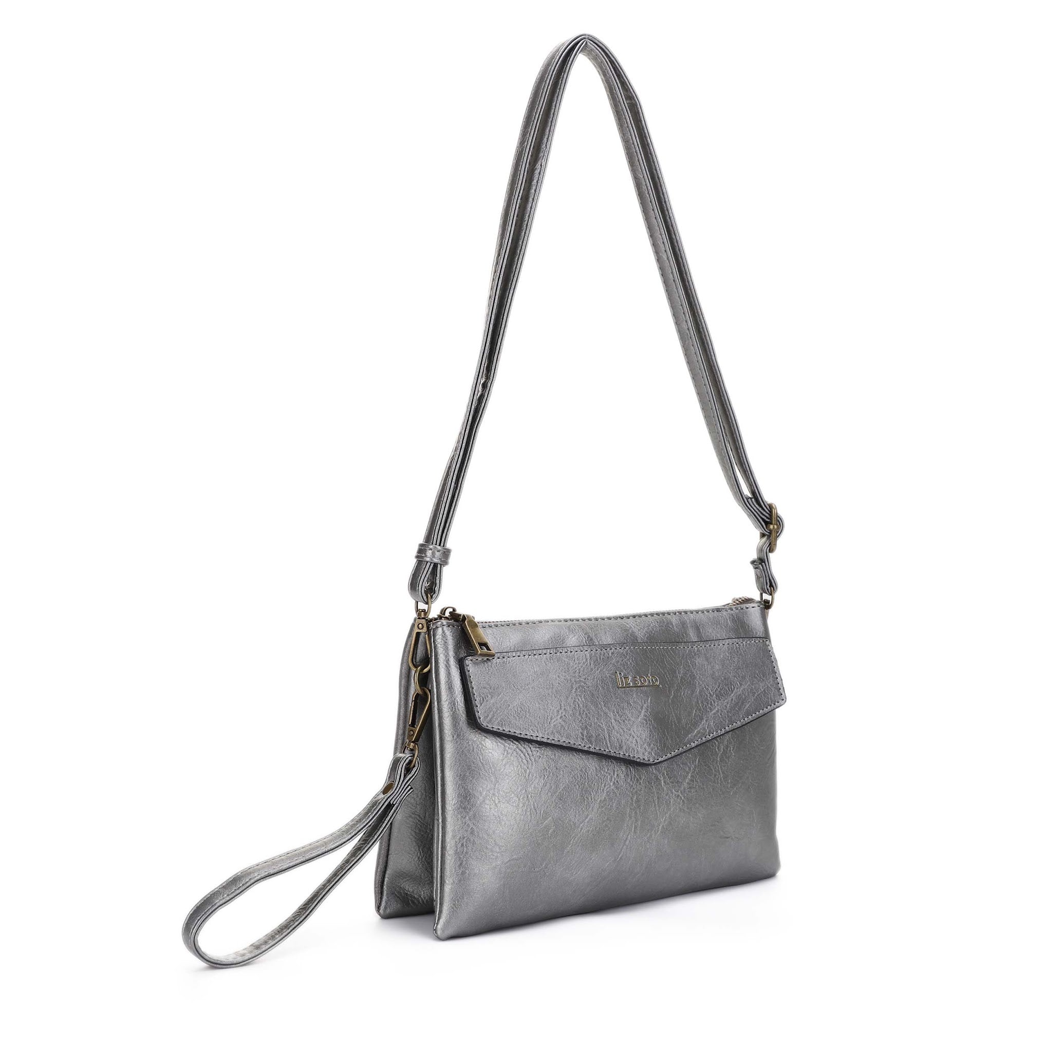 Lexi Pewter | Crossbody Bag, medium