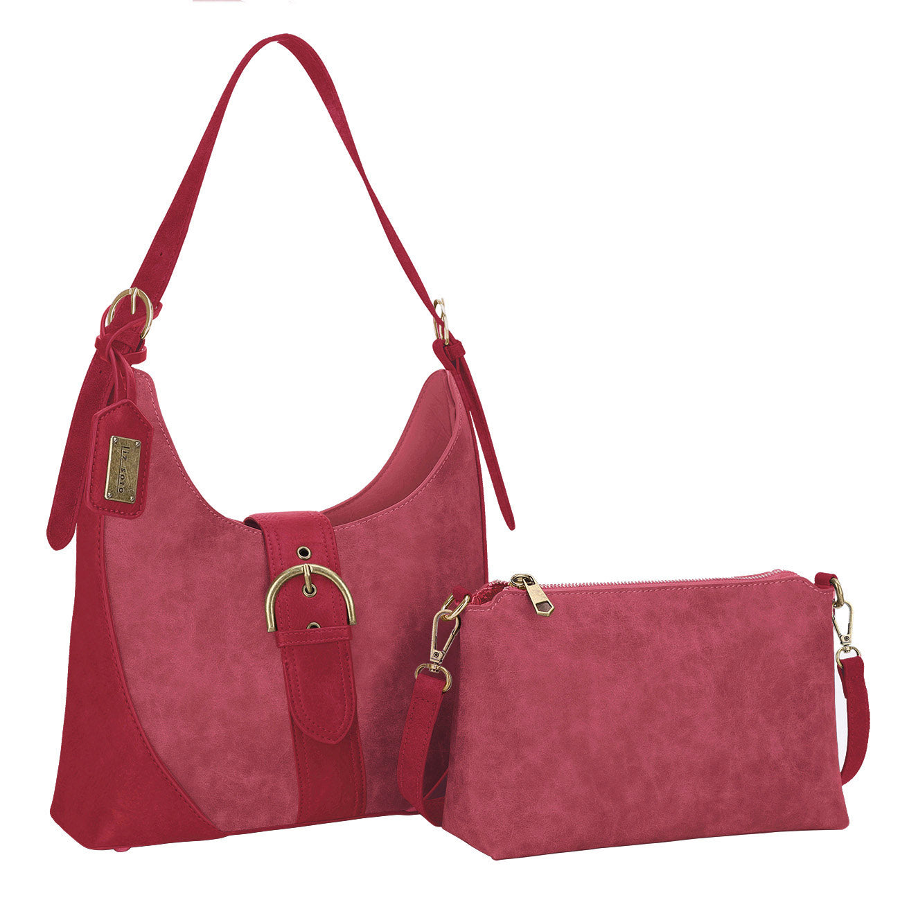 Eva Burgundy | Hobo Bag, 2 in 1