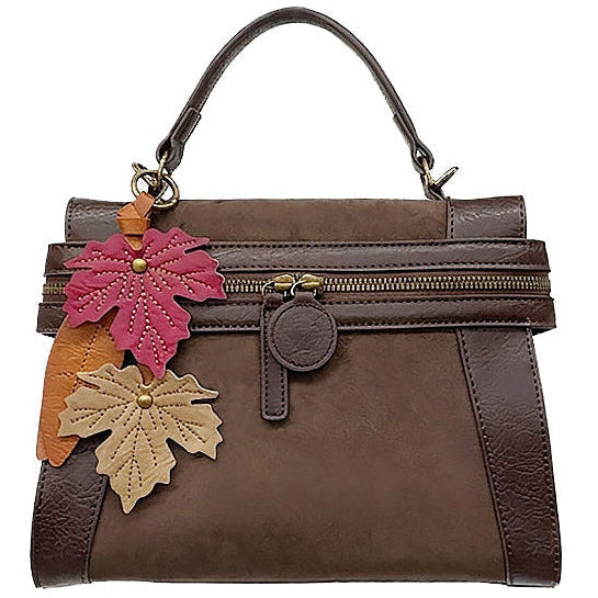 Emma Chocolate Suede | Crossbody Bag