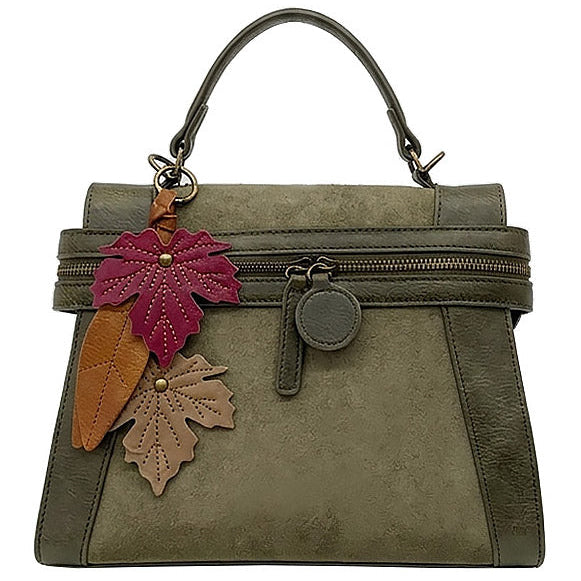 Emma Olive Suede |  Crossbody Bag