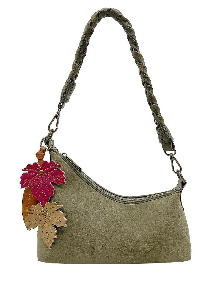 Riley Olive | Suede Crossbody Bag