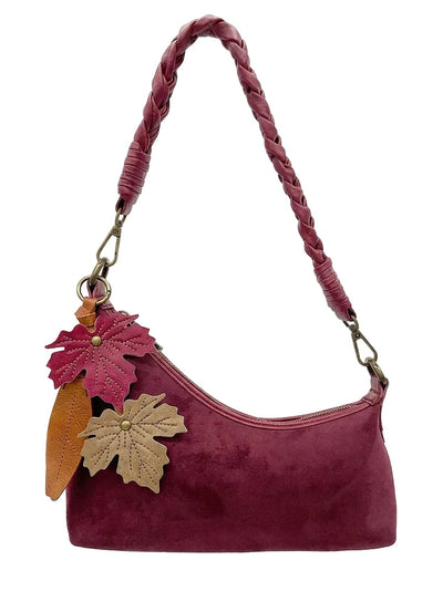 Riley Wine Suede | Crossbody Bag