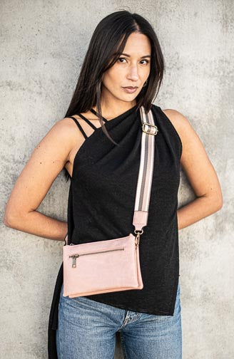 Chloe Rose | Crossbody Bag, woven strap