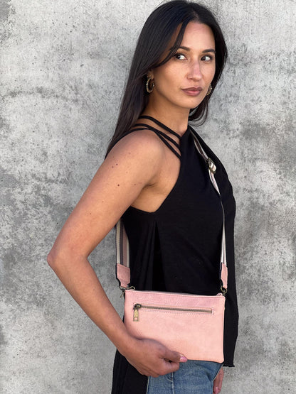 Chloe Rose | Crossbody Bag, woven strap