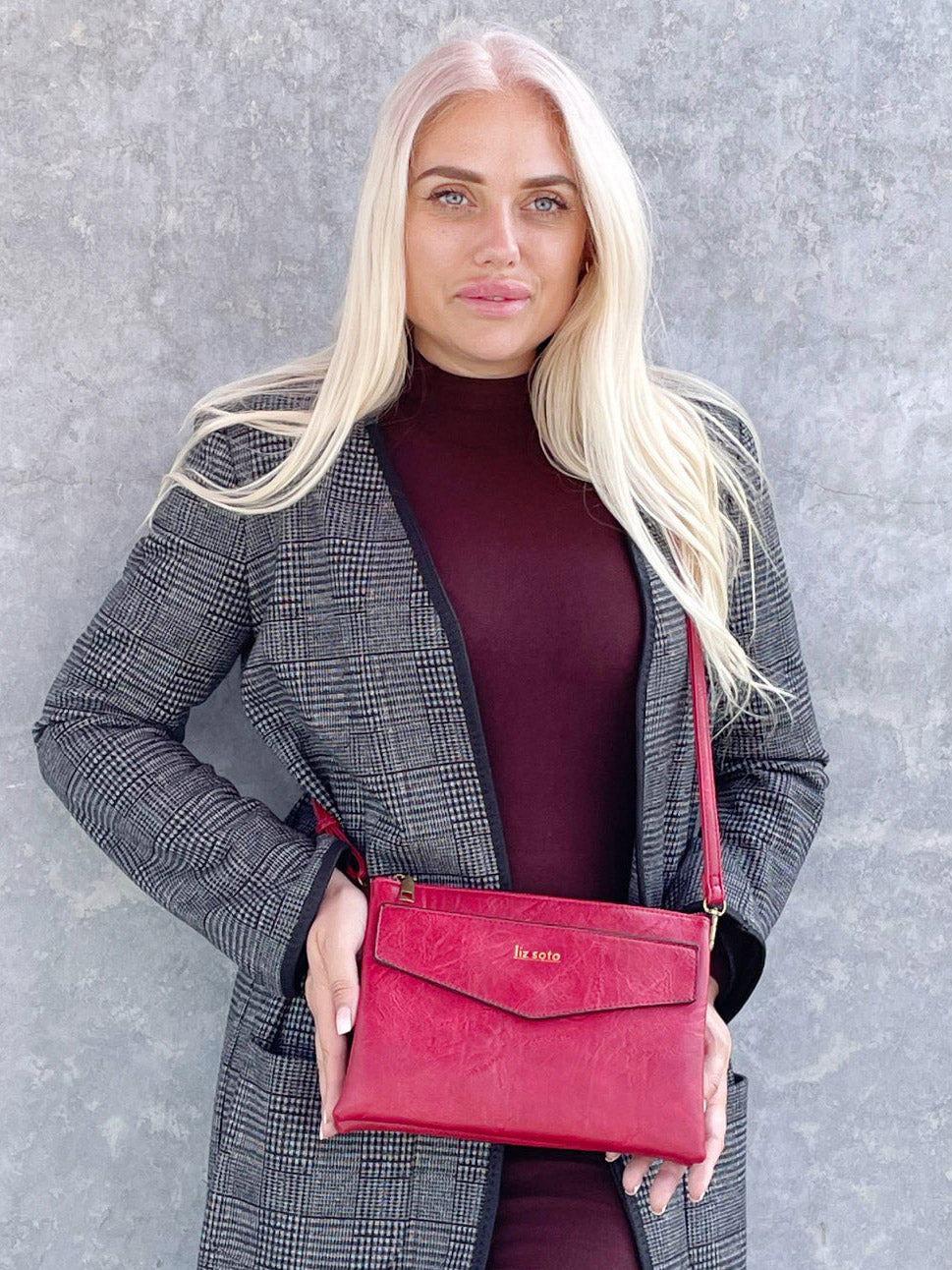 Lexi Burgundy | Crossbody Bag, medium