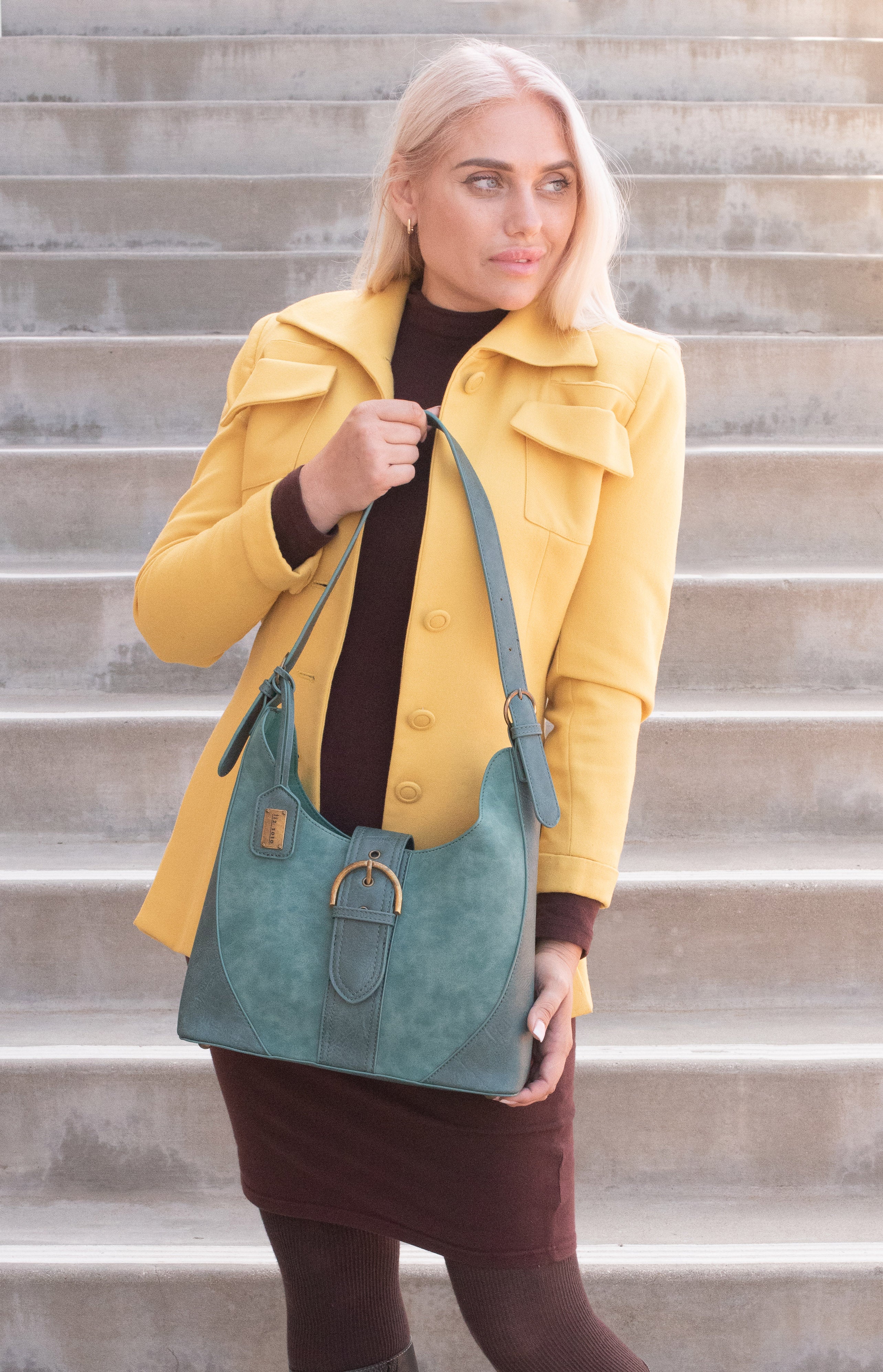 Eva Teal | Hobo Bag, 2 in 1