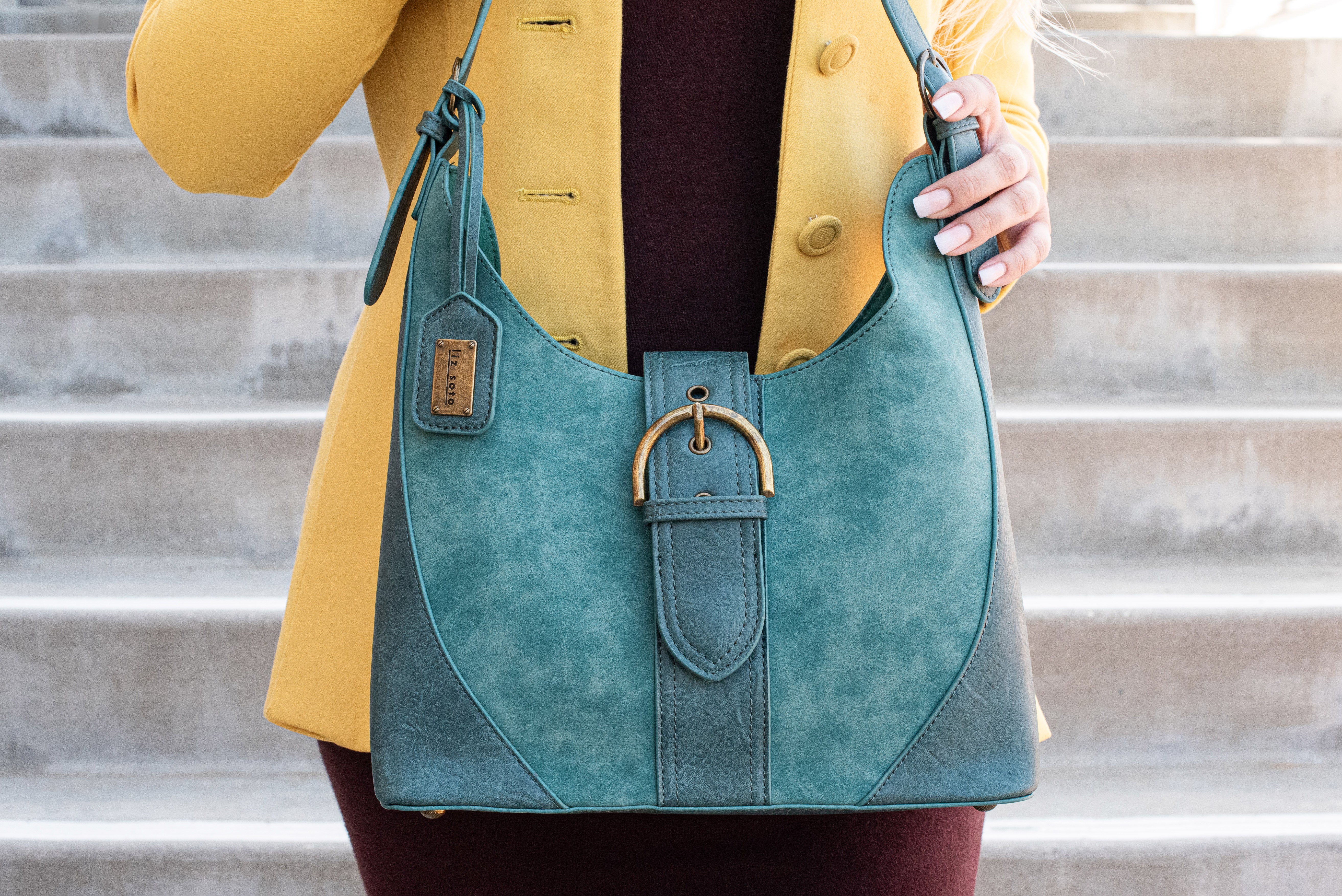 Eva Teal | Hobo Bag, 2 in 1