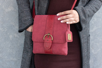 Julia Burgundy | Crossbody Bag