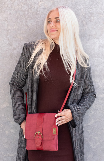Julia Burgundy | Crossbody Bag