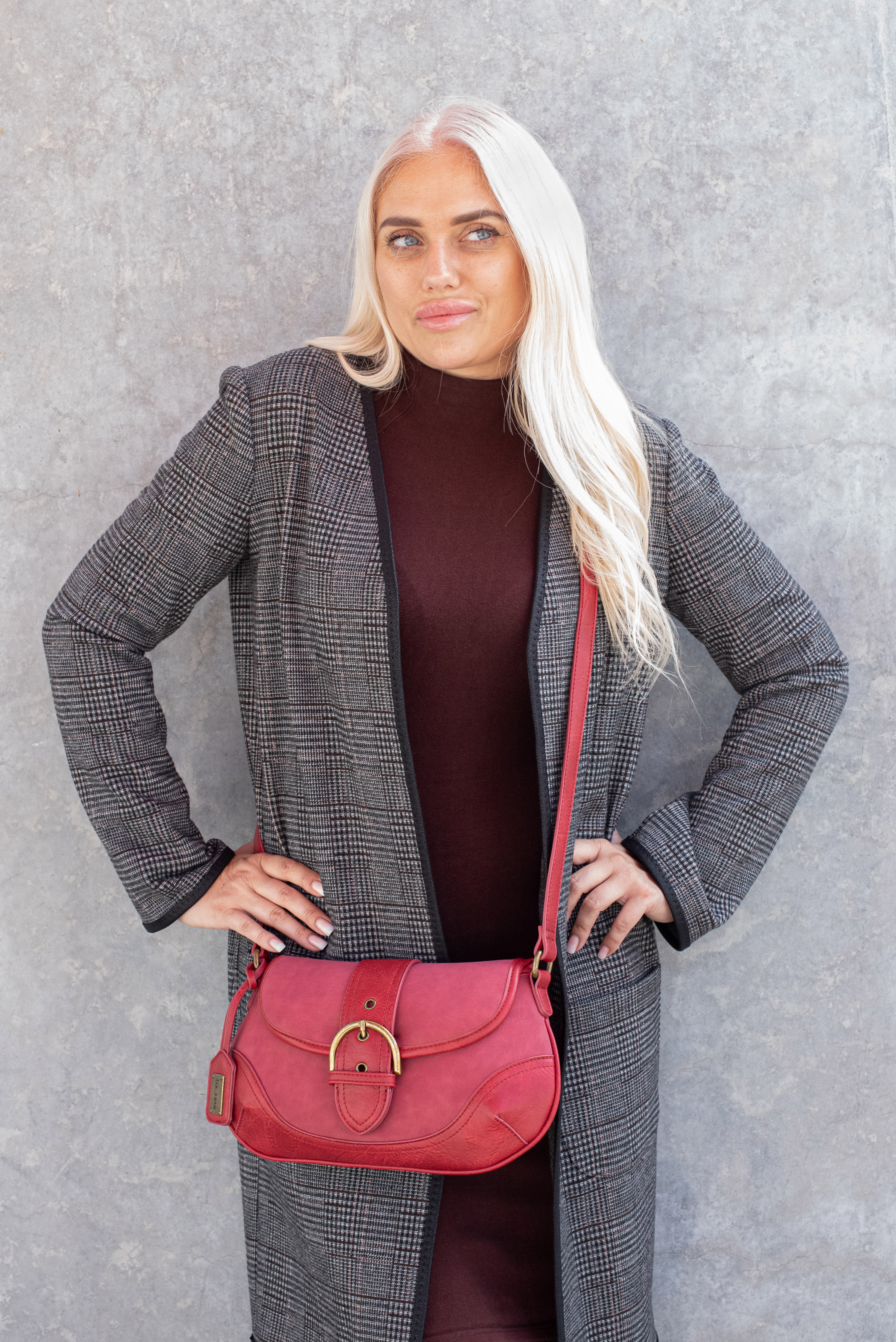 Olivia Burgundy | Crossbody Bag