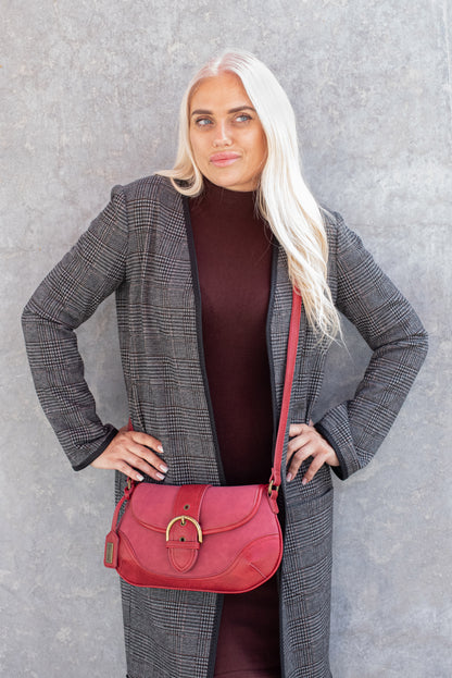 Olivia Burgundy | Crossbody Bag