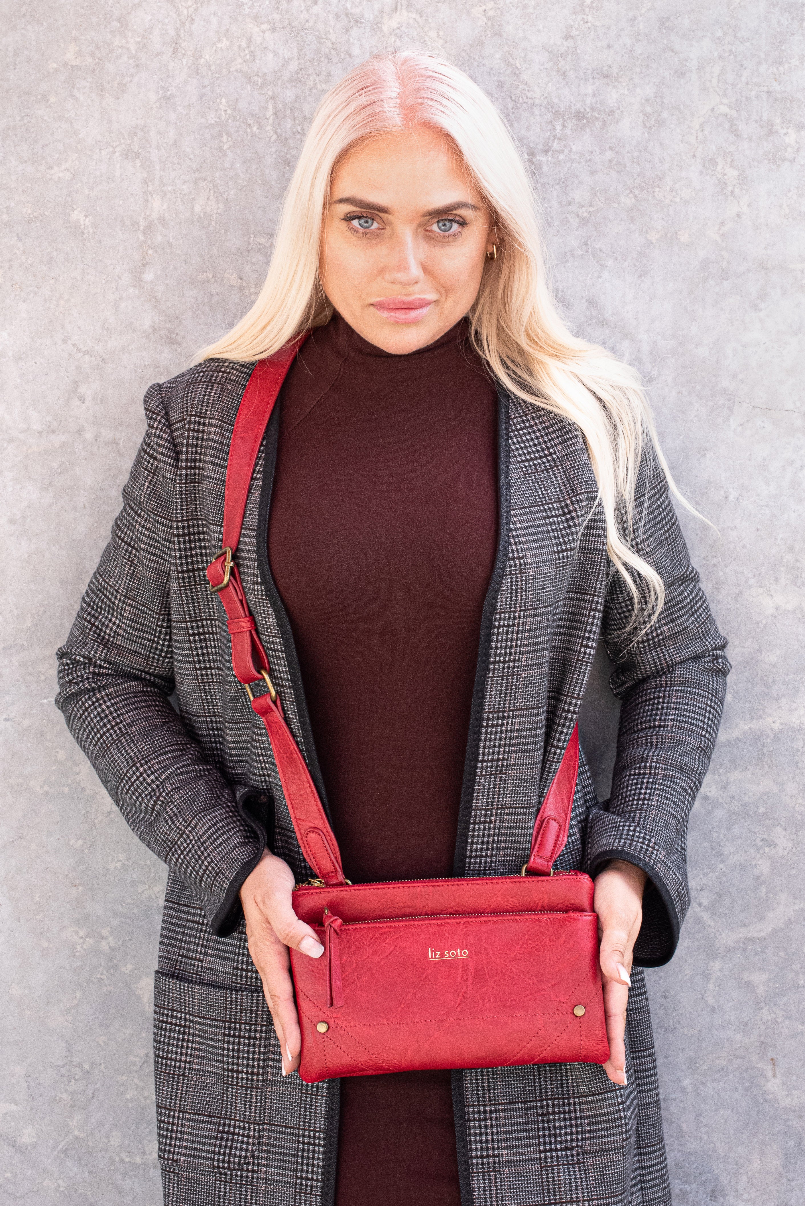 Zoe Burgundy | Crossbody Bag