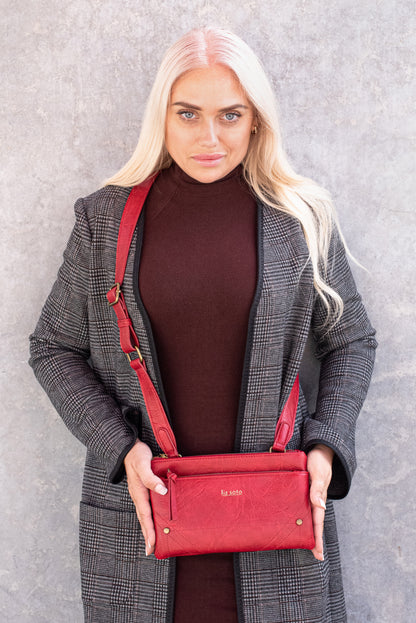 Zoe Burgundy | Crossbody Bag