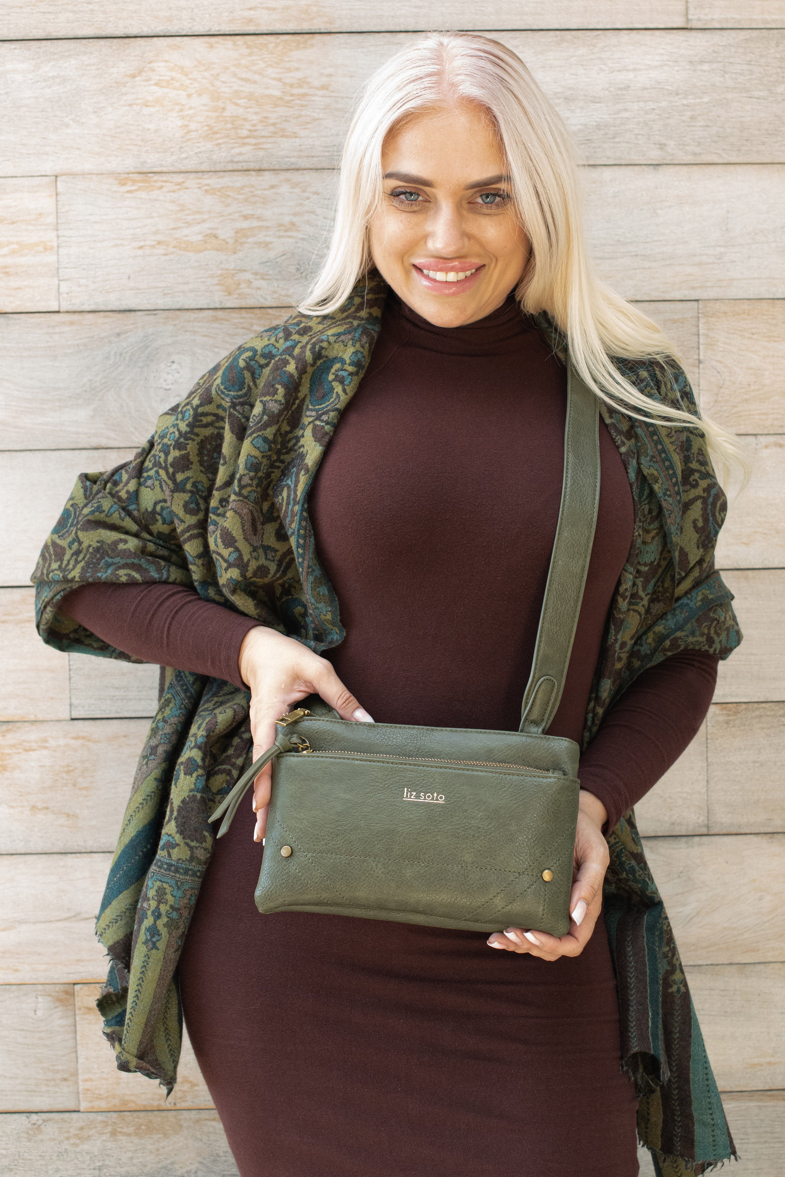 Zoe Olive | Crossbody Bag