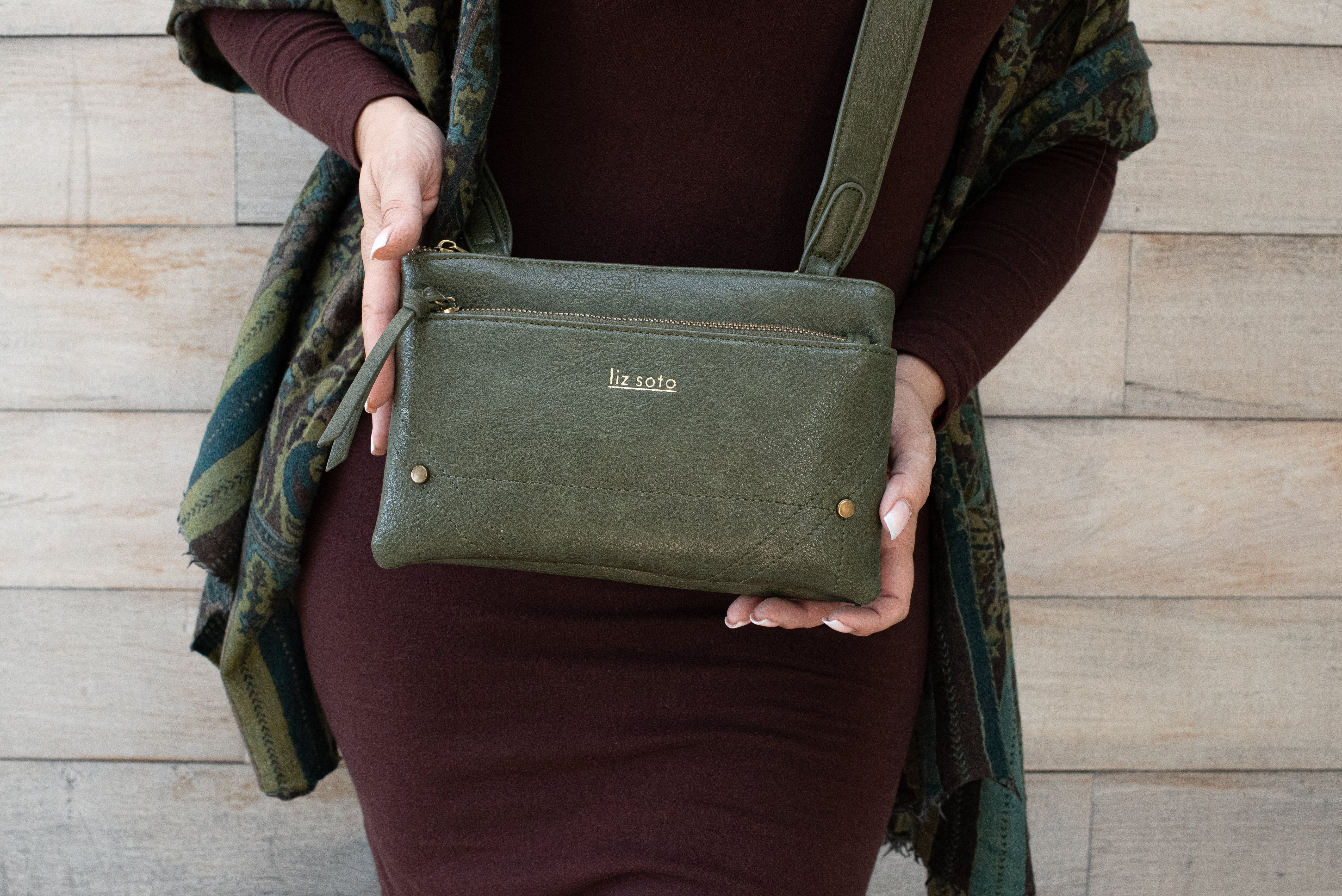 Zoe Olive | Crossbody Bag