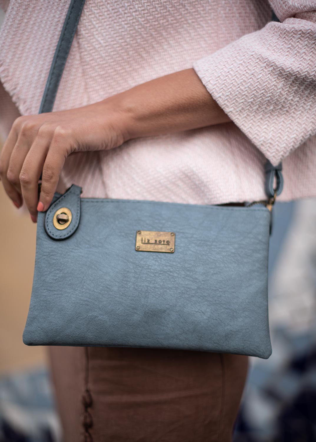 Ella Denim | Crossbody Bag + Wristlet