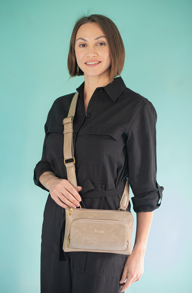 Jenni Lt. Bronze  | Crossbody, small